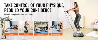 SucceBuy 23/26 inch Half Exercise Ball Trainer Balance Ball Trainer 660lbs Capacity Stability Ball Yoga Ball w/ Resistance Bands    Home Decor Supply | Online Retail | ShoreShopper.com