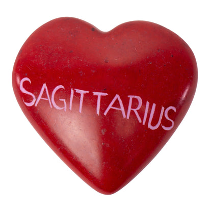 Zodiac Soapstone Hearts, Pack of 5: SAGITTARIUS    Home Decor Supply | Online Retail | ShoreShopper.com