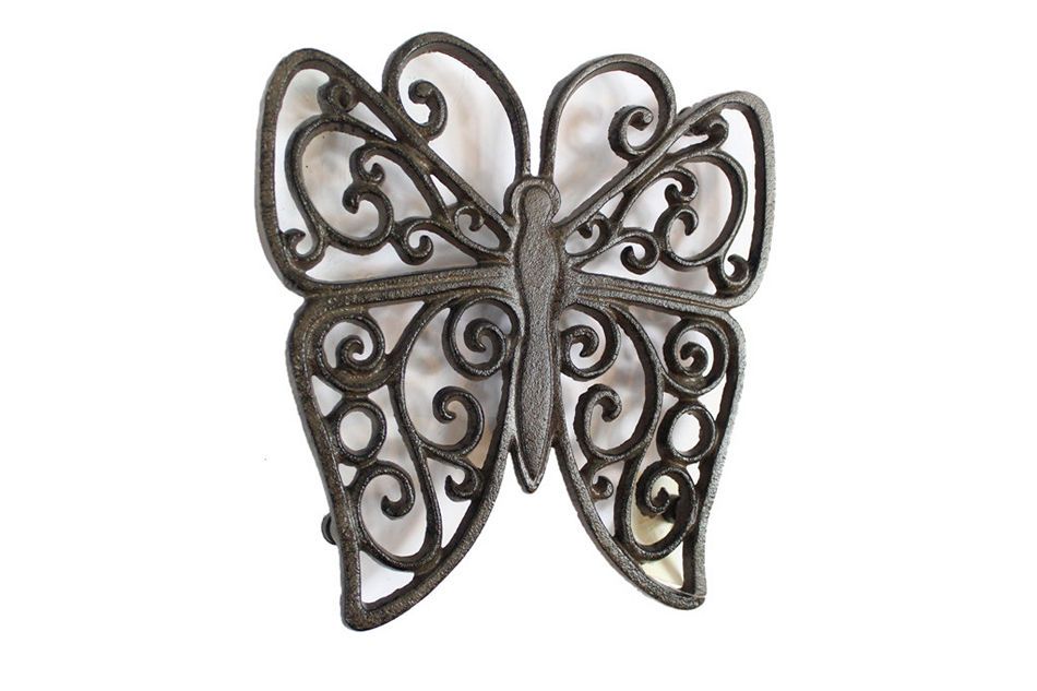 Cast Iron Butterfly Trivet 8""    Home Decor Supply | Online Retail | ShoreShopper.com