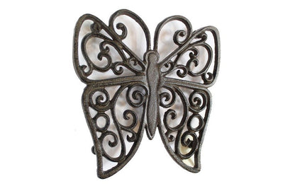 Cast Iron Butterfly Trivet 8""    Home Decor Supply | Online Retail | ShoreShopper.com