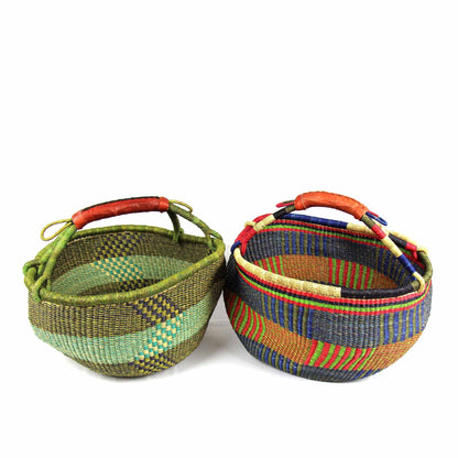 Bolga Market Basket, Large - Mixed Colors    Home Decor Supply | Online Retail | ShoreShopper.com