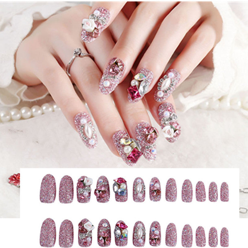 Nail Art Finished Crown Bow Knot Drill Fake Nail Patch    Home Decor Supply | Online Retail | ShoreShopper.com