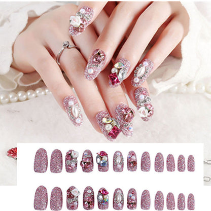 Nail Art Finished Crown Bow Knot Drill Fake Nail Patch    Home Decor Supply | Online Retail | ShoreShopper.com