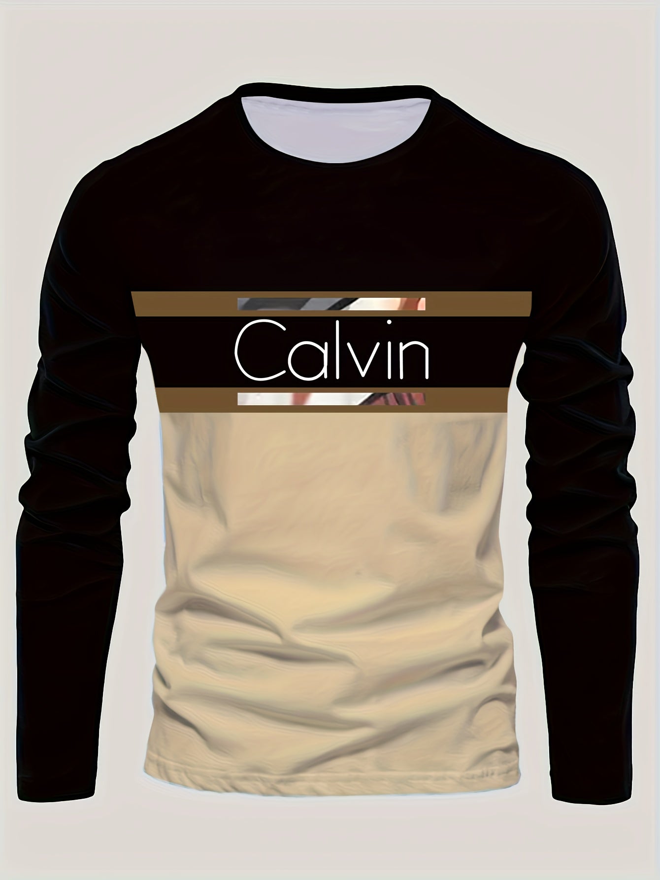 Men'S 3D Digital Printing Crew Neck Long-sleeved T-shirt | Casual Style, Slight Stretch Fabric, All Over Print, Regular Fit, Ideal for Fall/Winter, Perfect Gift for Family and Friends    Home Decor Supply | Online Retail | ShoreShopper.com