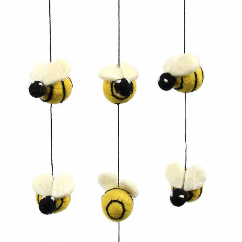 Felt Beehive Mobile - Global Groove    Home Decor Supply | Online Retail | ShoreShopper.com