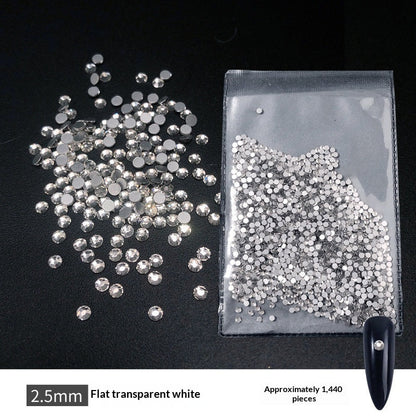 Transparent Flat-bottomed Small Round Rhinestones For Dazzling Nail Art    Home Decor Supply | Online Retail | ShoreShopper.com