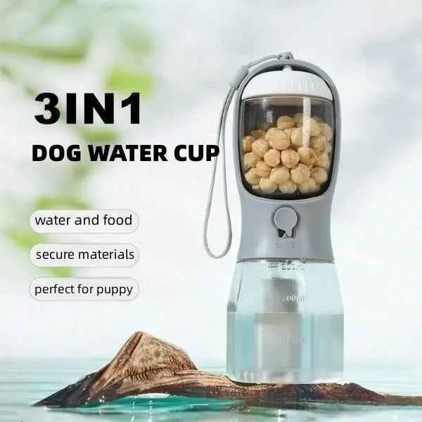 Dog Water Cup Drinking Food Garbage Bag Three-in-one Portable Small Multi-functional Pet Cups Pets Supplies - ShoreCo.Shop