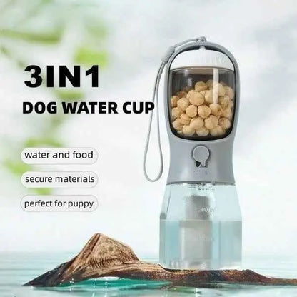 Dog Water Cup Drinking Food Garbage Bag Three-in-one Portable Small Multi-functional Pet Cups Pets Supplies - ShoreCo.Shop