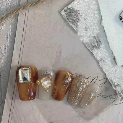 Women's Fashion Amber Blooming Gradient Nail Art    Home Decor Supply | Online Retail | ShoreShopper.com