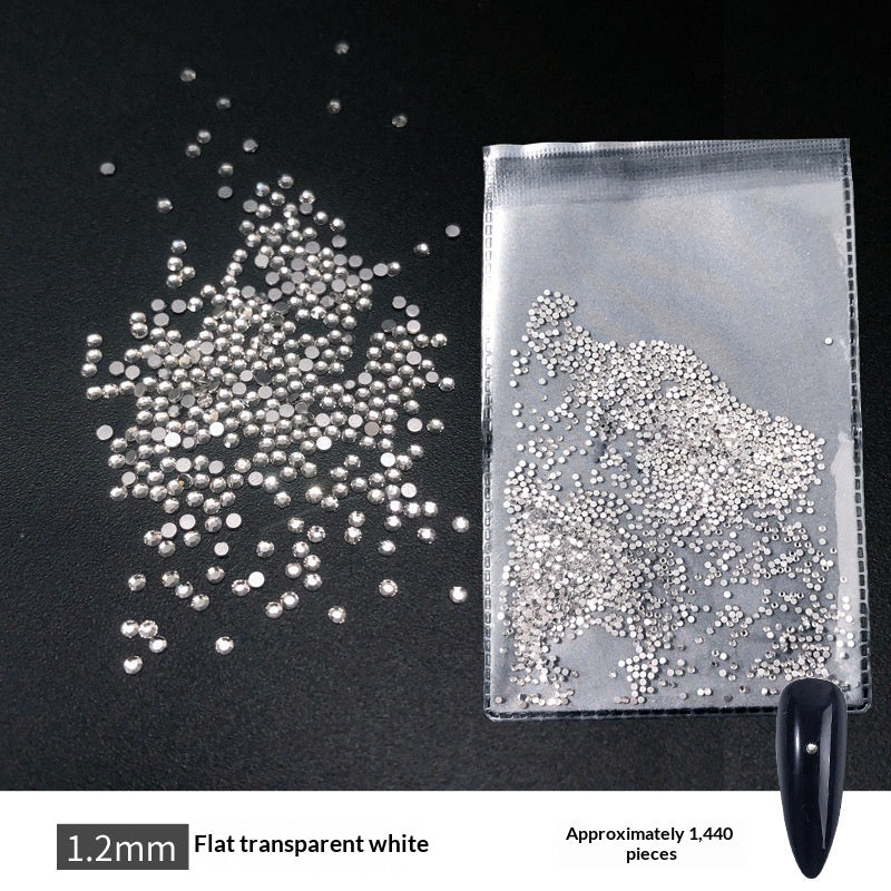 Transparent Flat-bottomed Small Round Rhinestones For Dazzling Nail Art    Home Decor Supply | Online Retail | ShoreShopper.com