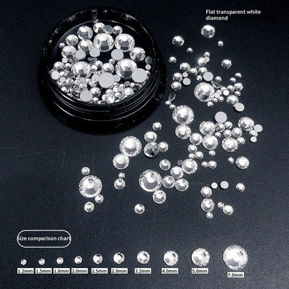 Transparent Flat-bottomed Small Round Rhinestones For Dazzling Nail Art    Home Decor Supply | Online Retail | ShoreShopper.com