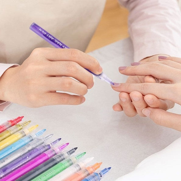 Doodle Nail Art Pen 12-color Liner Paint Brush Nail    Home Decor Supply | Online Retail | ShoreShopper.com