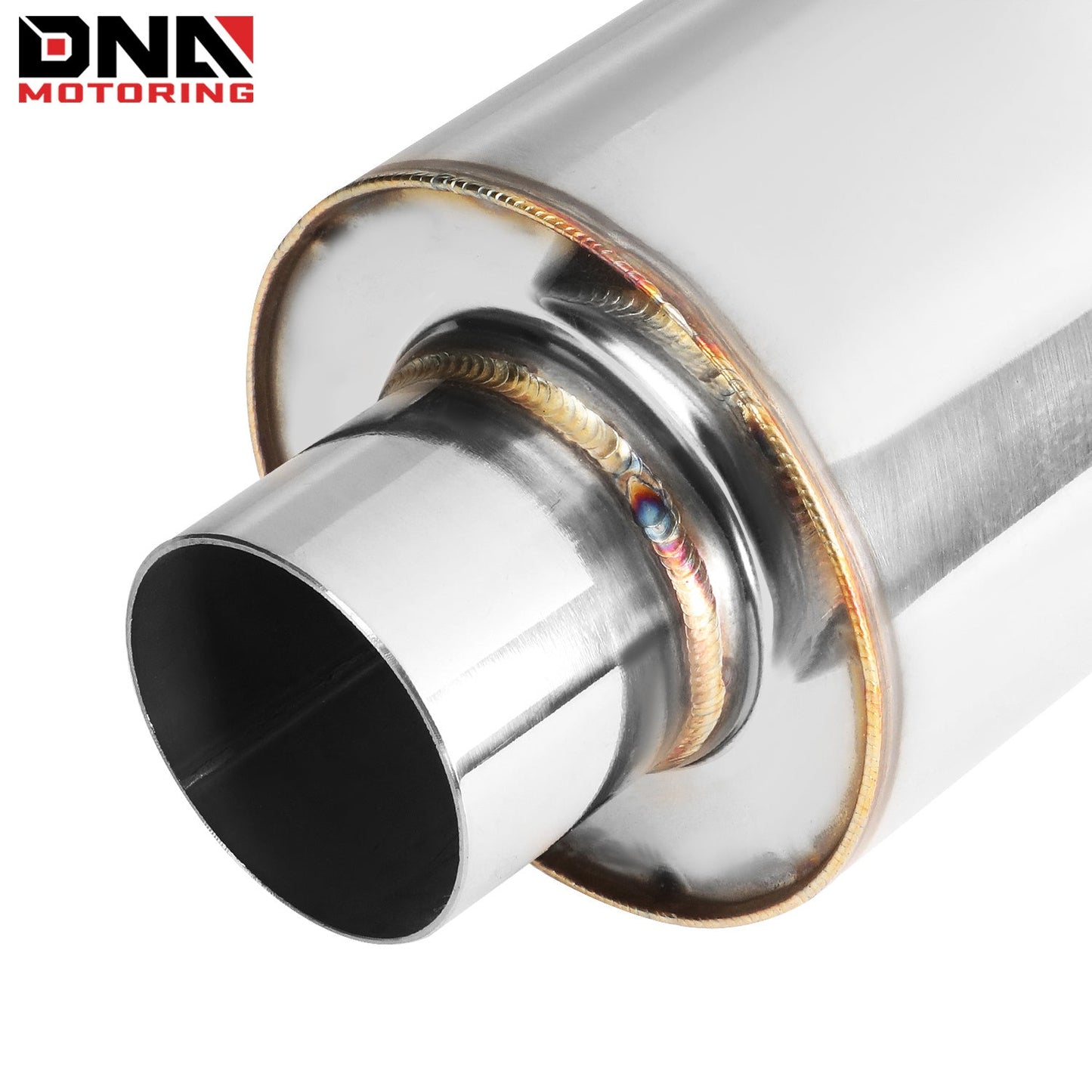 DNA MOTORING Stainless Steel Straight-Through Exhaust Muffler    Home Decor Supply | Online Retail | ShoreShopper.com