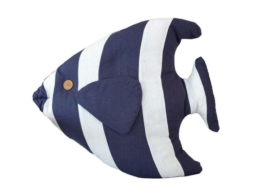 Blue Tropical Fish Pillow 18""    Home Decor Supply | Online Retail | ShoreShopper.com