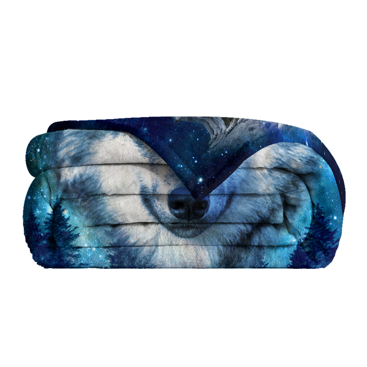 1pc Starry Wolf Pack Soft Printed Flannel Sofa Blanket Comfortable And Warm Home Use Suitable For Bed Sofa Camping And Multi Scene Seasonal Use    Home Decor Supply | Online Retail | ShoreShopper.com