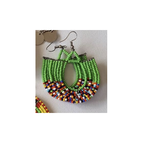 Maasai Bead Basket Dangle Earrings    Home Decor Supply | Online Retail | ShoreShopper.com