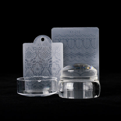 Nail Art Transparent Transfer Stamp Three-color Cover    Home Decor Supply | Online Retail | ShoreShopper.com
