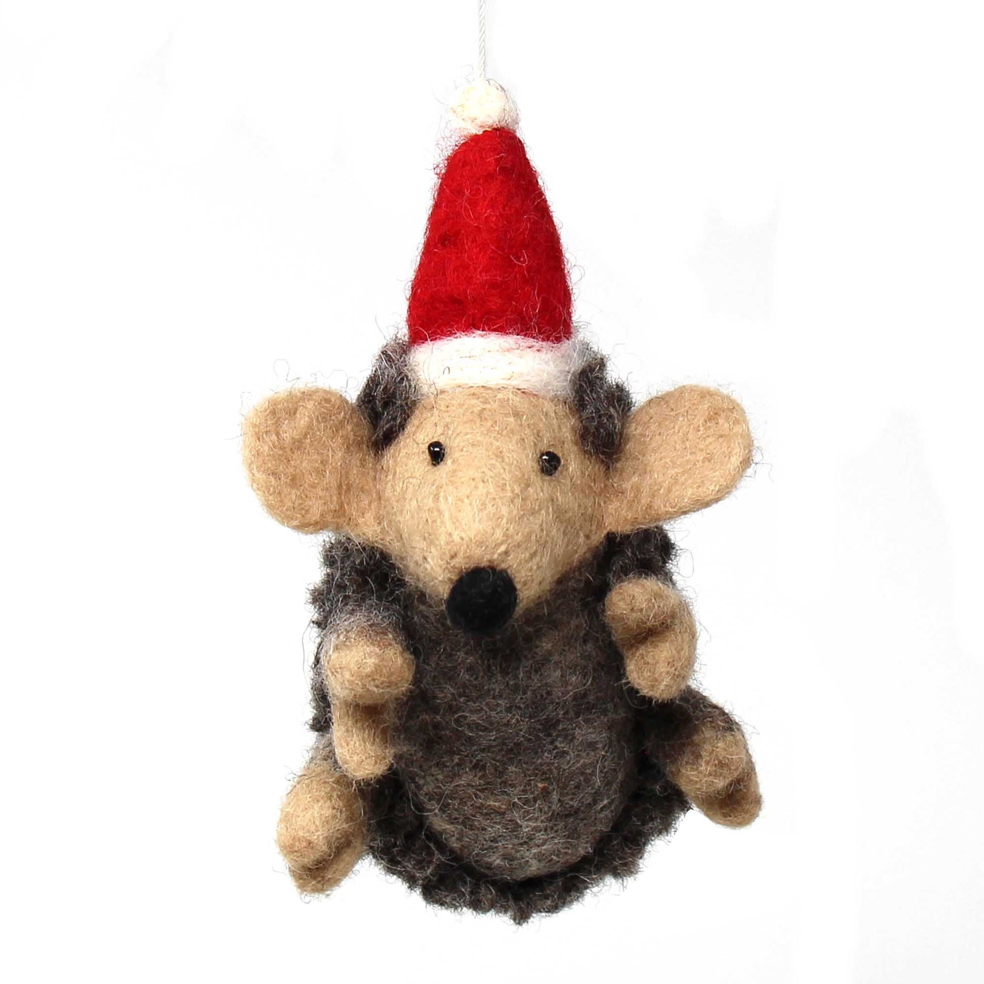 Hand Felted Christmas Ornament: Hedgehog - Global Groove (H)    Home Decor Supply | Online Retail | ShoreShopper.com