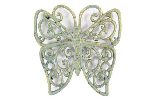 Antique Seaworn Bronze Cast Iron Butterfly Trivet 8""    Home Decor Supply | Online Retail | ShoreShopper.com