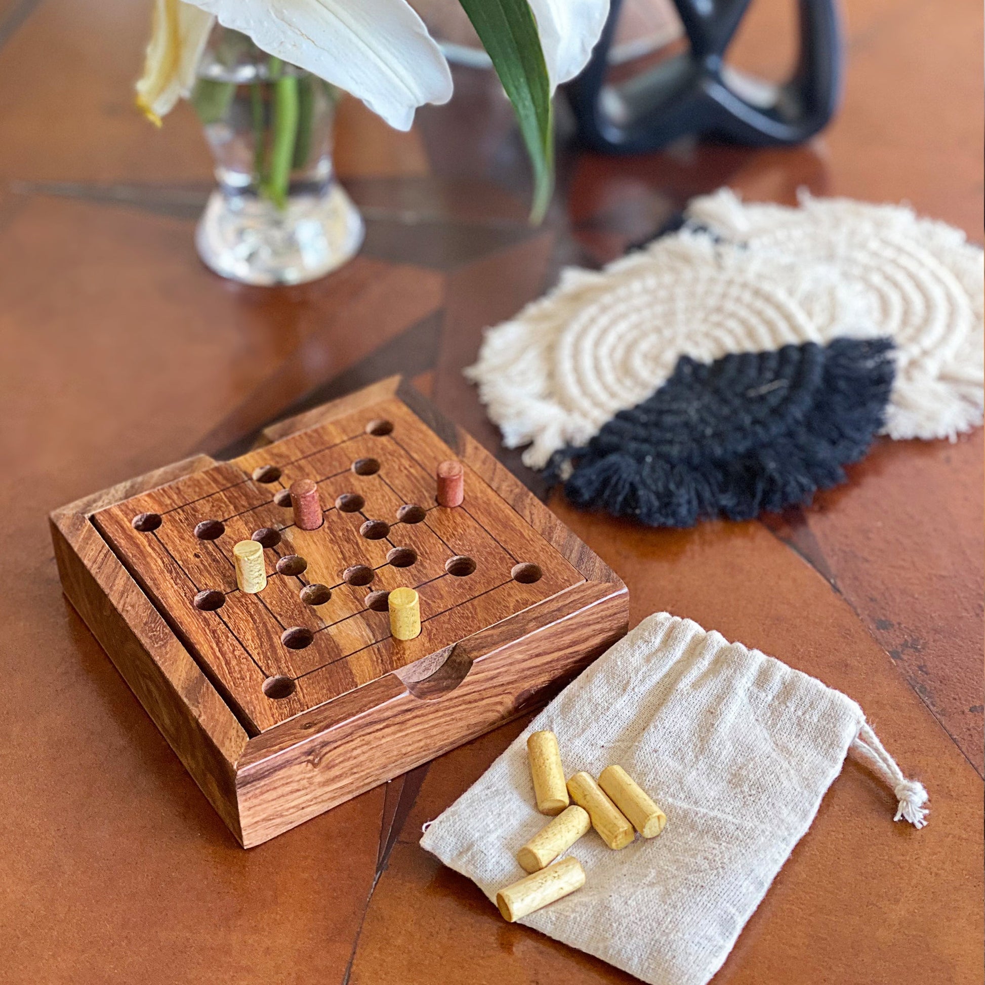 Handmade Nine Men Morris Game    Home Decor Supply | Online Retail | ShoreShopper.com