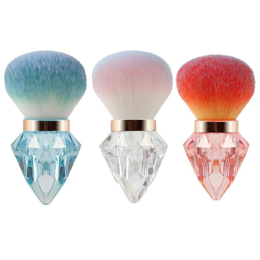 Large Portable Diamond Nail & Makeup Dust Brush For Powder, Nail Art, Cosmetics    Home Decor Supply | Online Retail | ShoreShopper.com