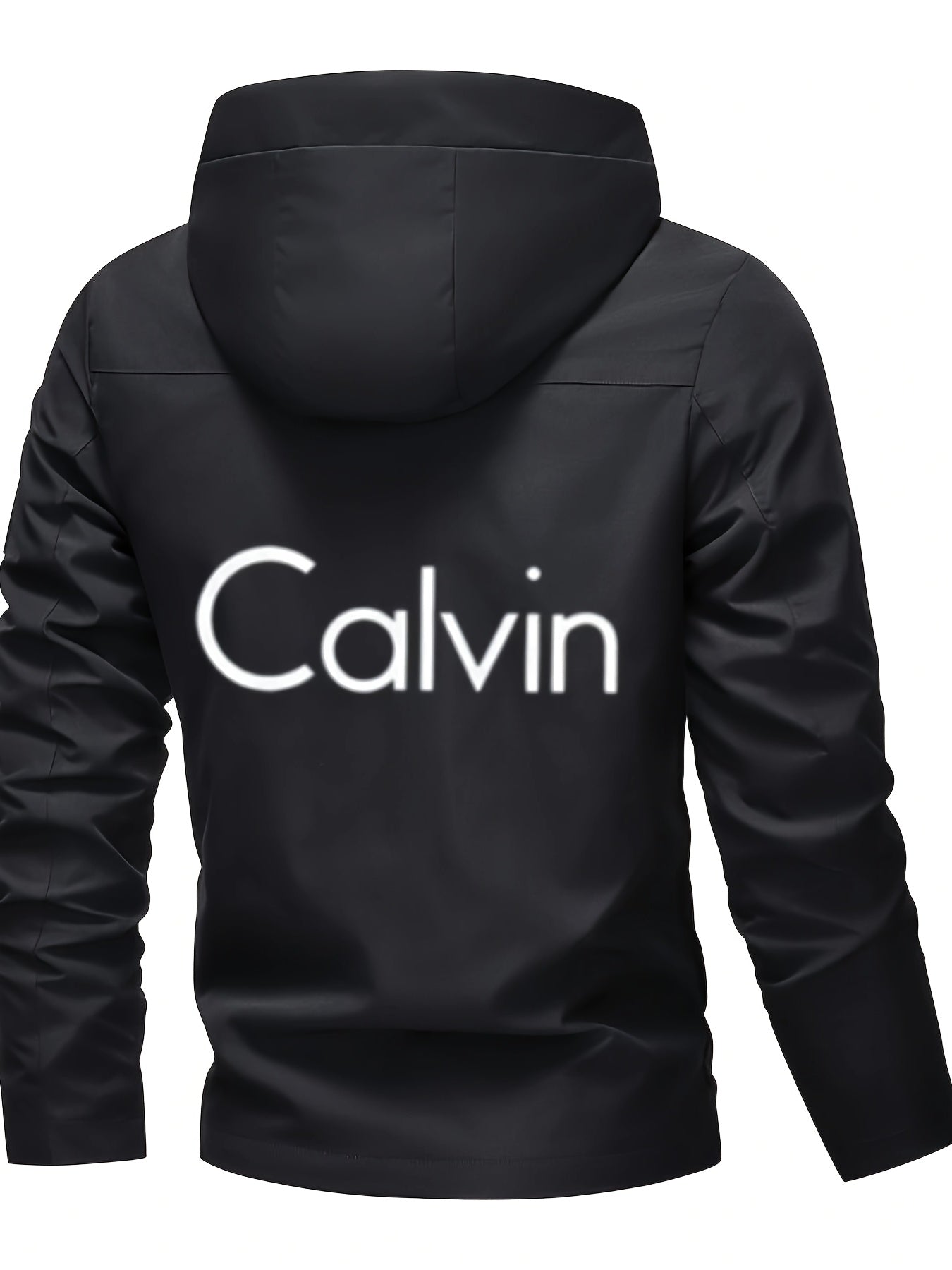 Calvin Men'S Durable Casual Hooded Motorcycle Jacket | Regular Fit, Crew Neck, Zippered Pockets, Adjustable Drawstring Hood, Machine Washable, Random Print Design, Zippered Storage, Perfect for Spring/Fall Outdoor Riding & Ca    Home Decor Supply | Online Retail | ShoreShopper.com