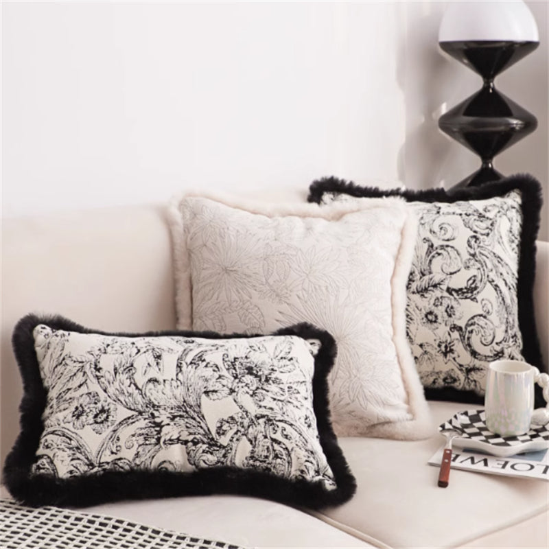 Jacquard Pillow Cover Lumbar Support Pillow    Home Decor Supply | Online Retail | ShoreShopper.com
