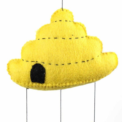 Felt Beehive Mobile - Global Groove    Home Decor Supply | Online Retail | ShoreShopper.com