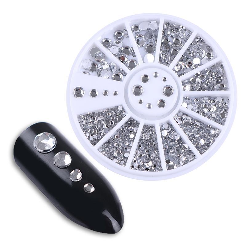 Nail Ornament Silver Nail Art Transparent Crystal    Home Decor Supply | Online Retail | ShoreShopper.com