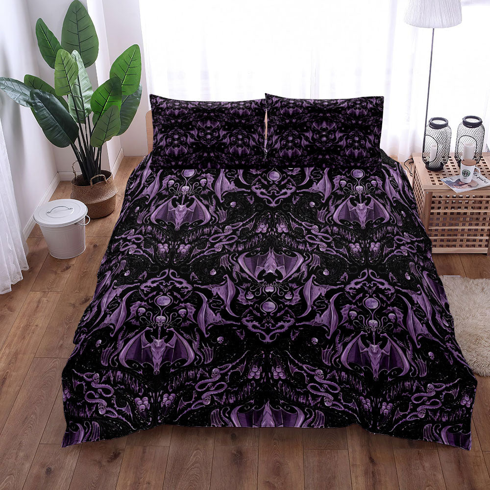 Gothic Bat Digital Printed Quilt Cover Three-piece Set    Home Decor Supply | Online Retail | ShoreShopper.com