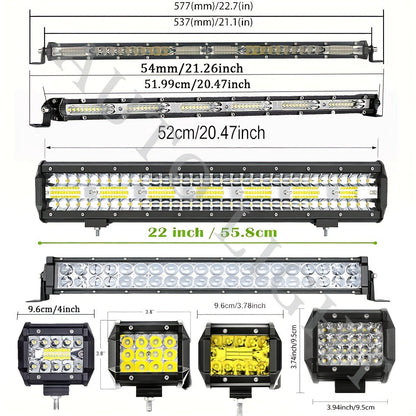 Pro-Series LED Off-Road Light Bar & Work Light Pods | 4" - 21" Weatherproof Lighting Kits    Home Decor Supply | Online Retail | ShoreShopper.com