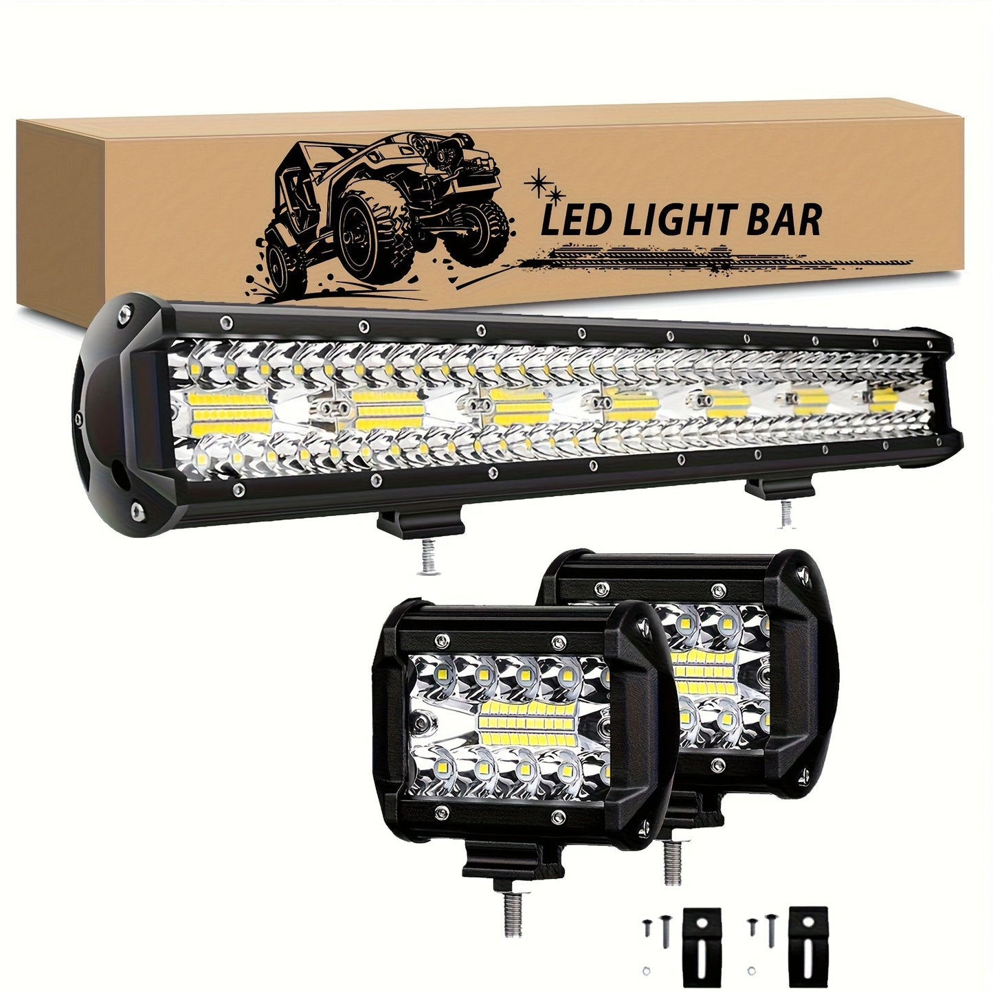 Pro-Series LED Off-Road Light Bar & Work Light Pods | 4" - 21" Weatherproof Lighting Kits    Home Decor Supply | Online Retail | ShoreShopper.com