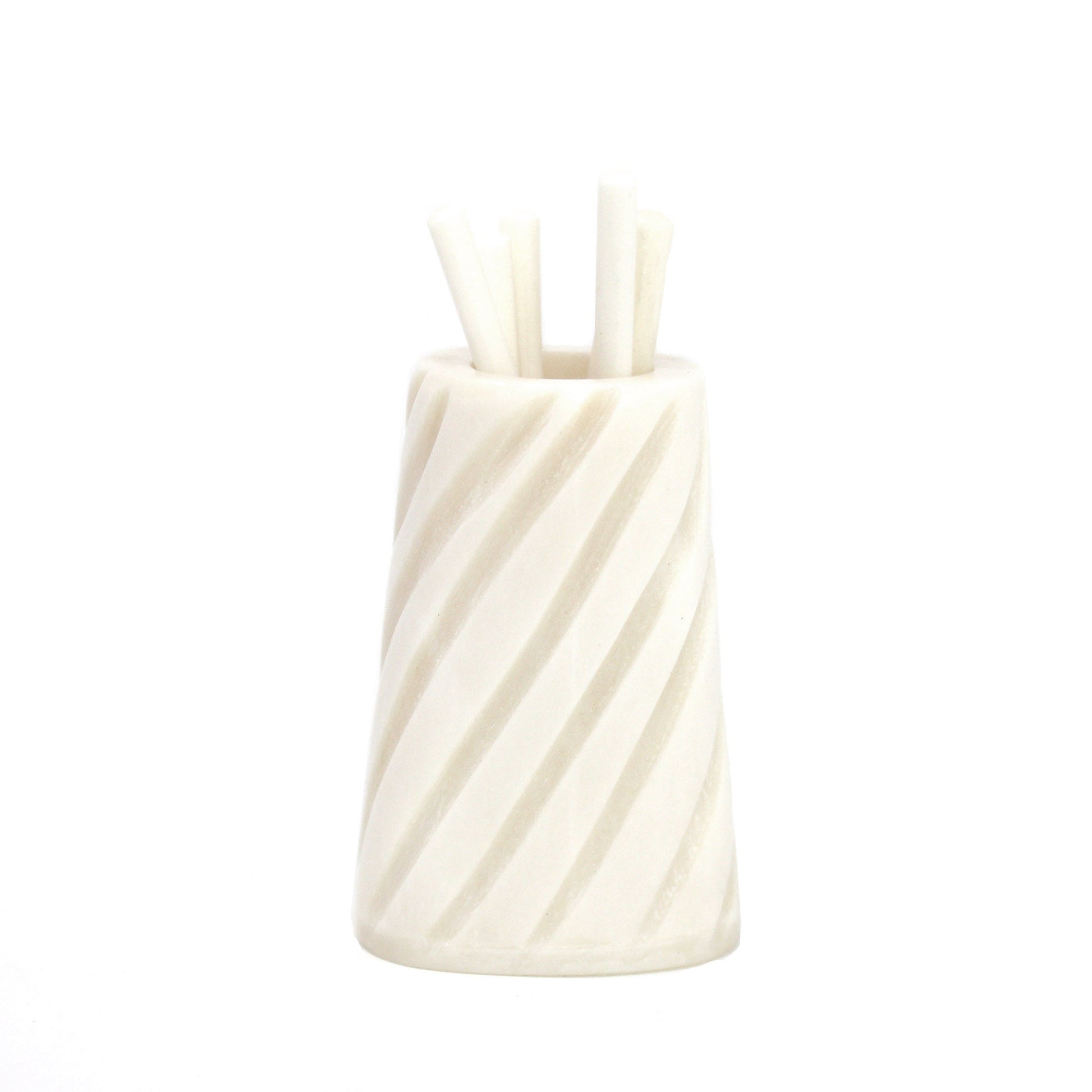 Hand-caved Cocktail Picks & Jar in Natural Bone    Home Decor Supply | Online Retail | ShoreShopper.com