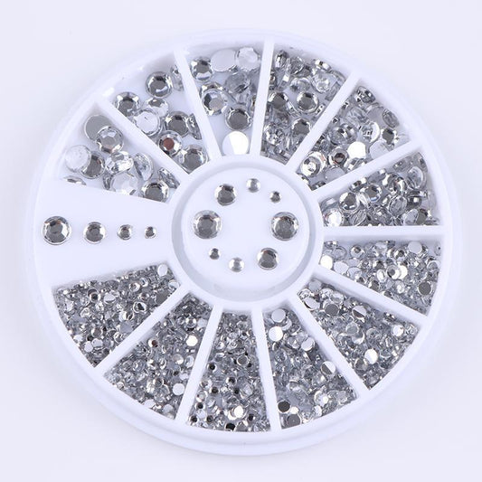 Nail Ornament Silver Nail Art Transparent Crystal    Home Decor Supply | Online Retail | ShoreShopper.com