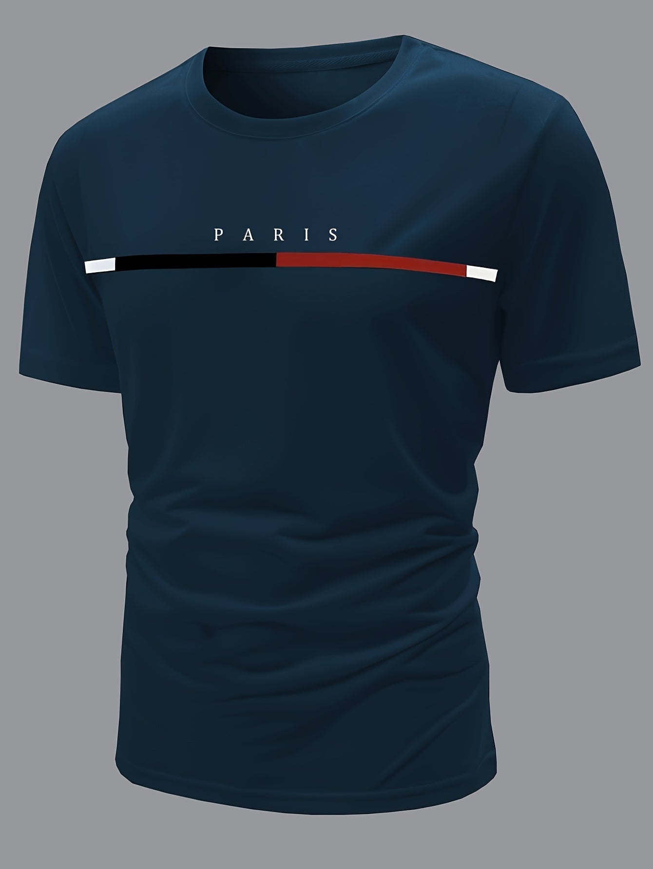 Men's  Paris Short-Sleeve Crew Neck Fitted T-Shirts    Home Decor Supply | Online Retail | ShoreShopper.com