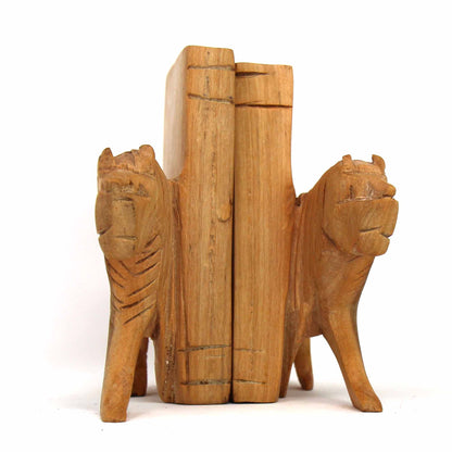 Carved Wood Lion Book Ends, Set of 2    Home Decor Supply | Online Retail | ShoreShopper.com