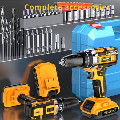 21V Multi-function Impact Drill Set Wireless Power w/ Battery And Quick Charger    Home Decor Supply | Online Retail | ShoreShopper.com