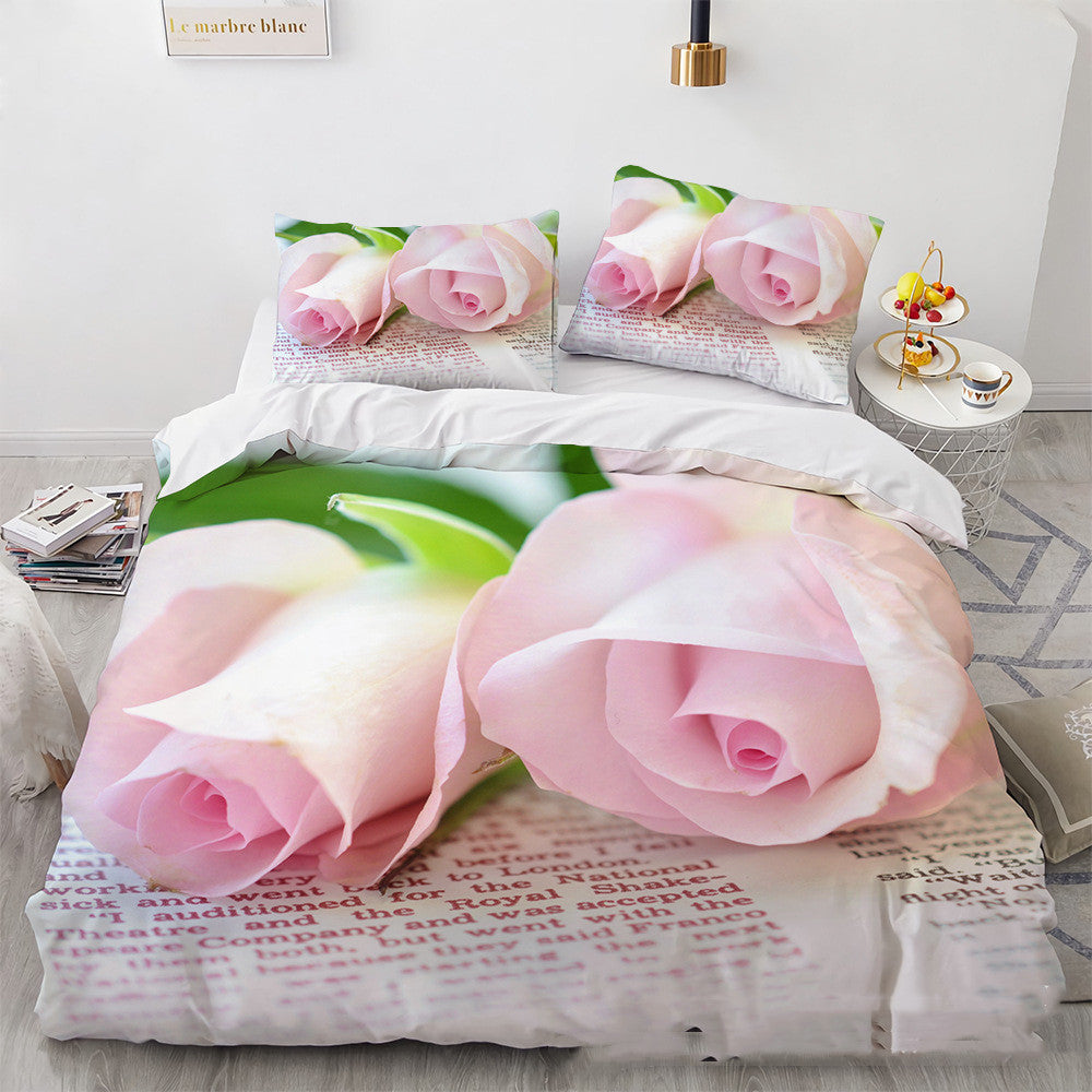 3D Digital Printing Three-piece Home Rose Series    Home Decor Supply | Online Retail | ShoreShopper.com
