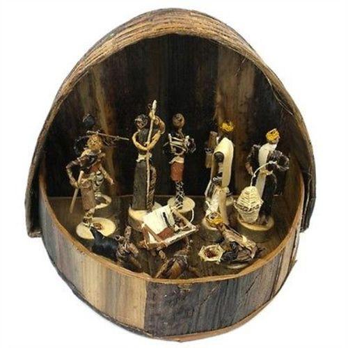 Banana Fiber Arched  Nativity Set - Esther Kariuki    Home Decor Supply | Online Retail | ShoreShopper.com