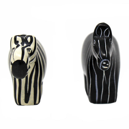 Zebra Soapstone Sculptures, Set of 2    Home Decor Supply | Online Retail | ShoreShopper.com