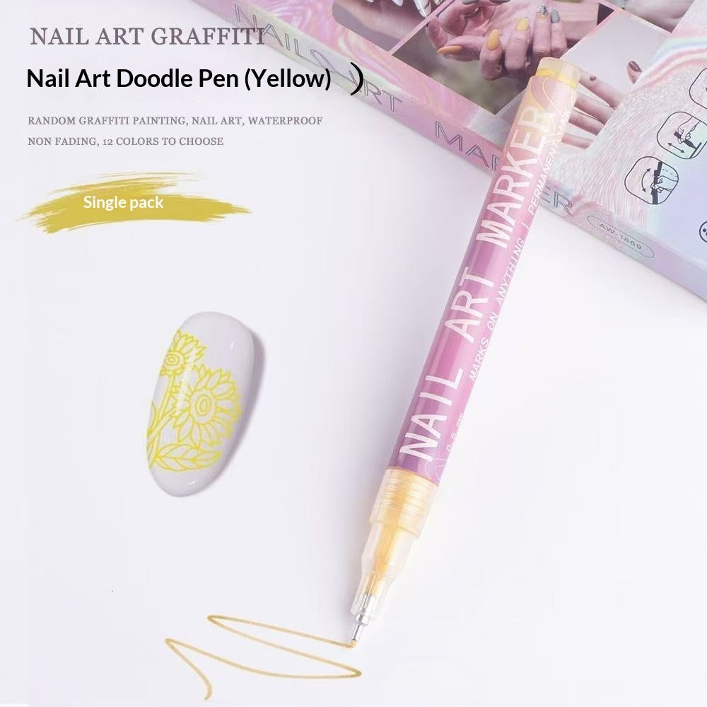Doodle Nail Art Pen 12-color Liner Paint Brush Nail    Home Decor Supply | Online Retail | ShoreShopper.com