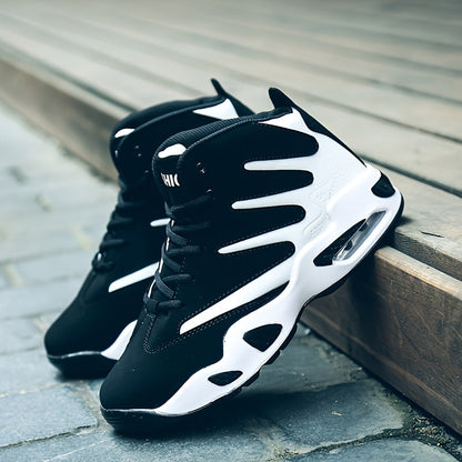 Professional Basketball Shoes for Men, Comfortable High-top Breathable Non-slip Shock Absorbing Lace-up Cushion Sneakers for Training, Running And Stepping    Home Decor Supply | Online Retail | ShoreShopper.com