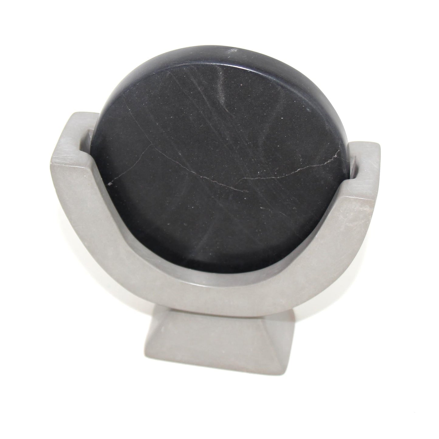 Compass Soapstone Sculpture, Dark Gray Stone    Home Decor Supply | Online Retail | ShoreShopper.com