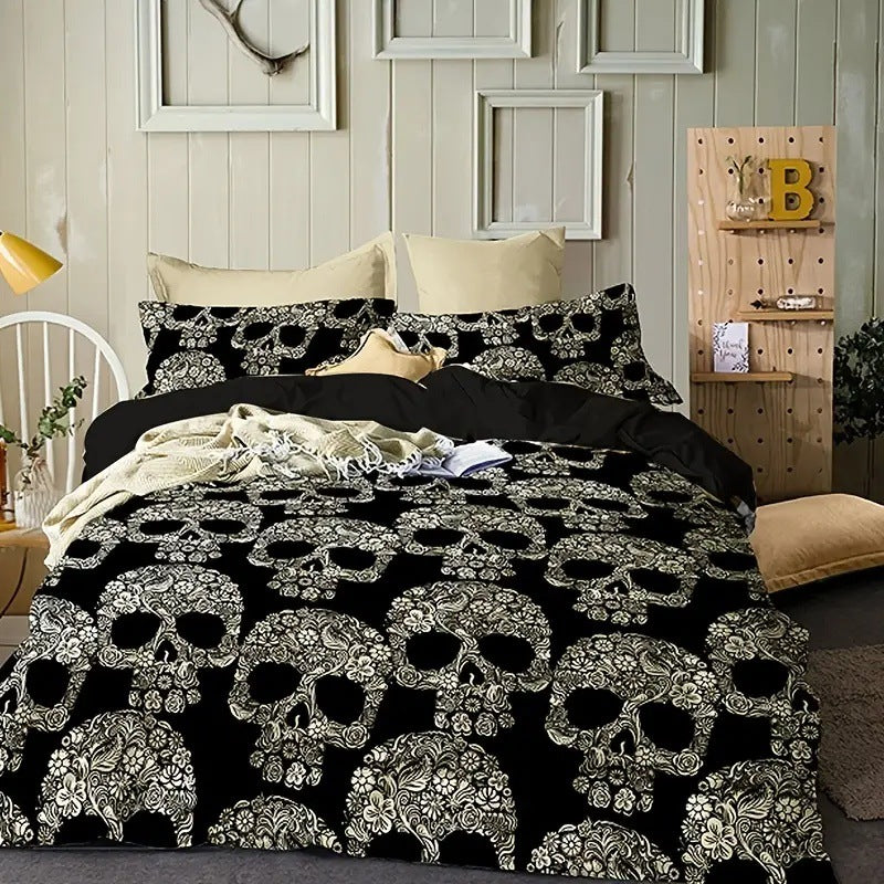 Rose Skull Printed Home Textile Bedding Suit    Home Decor Supply | Online Retail | ShoreShopper.com