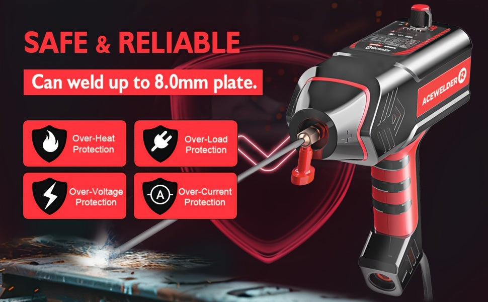 ACEWELDER 120Amp Handheld Welding Machine 110V Portable Electric ARC Welder Gun with Inverter Current Adjustment Stick Welder IP21S    Home Decor Supply | Online Retail | ShoreShopper.com