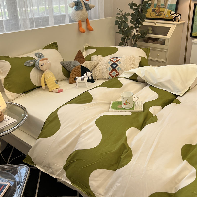 Washed Cotton Bed Sheet Quilt Cover Four-piece Set    Home Decor Supply | Online Retail | ShoreShopper.com