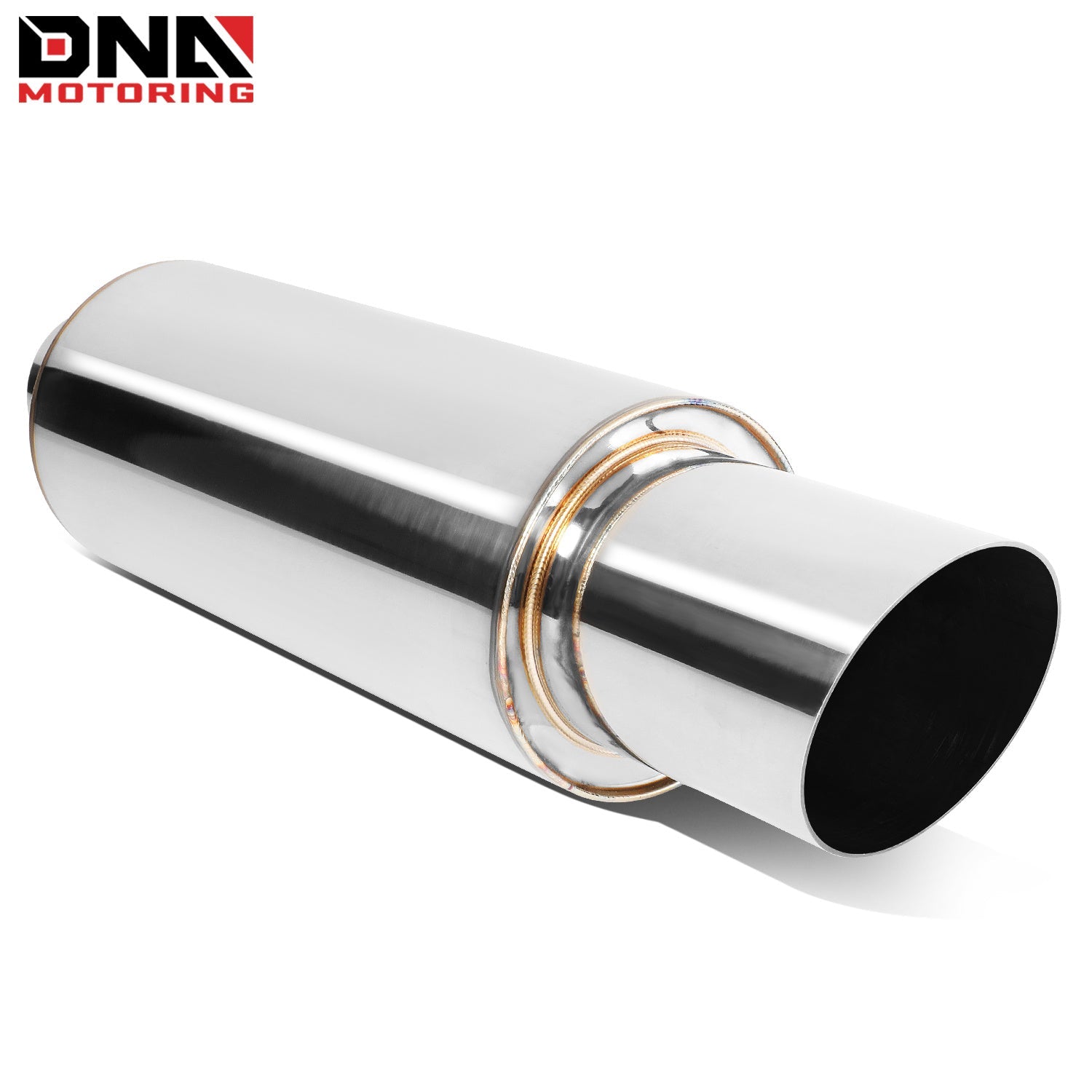 DNA MOTORING Stainless Steel Straight-Through Exhaust Muffler    Home Decor Supply | Online Retail | ShoreShopper.com