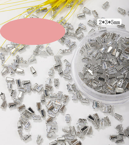 Square Water Drop Zircon Nail Art Jewelry    Home Decor Supply | Online Retail | ShoreShopper.com