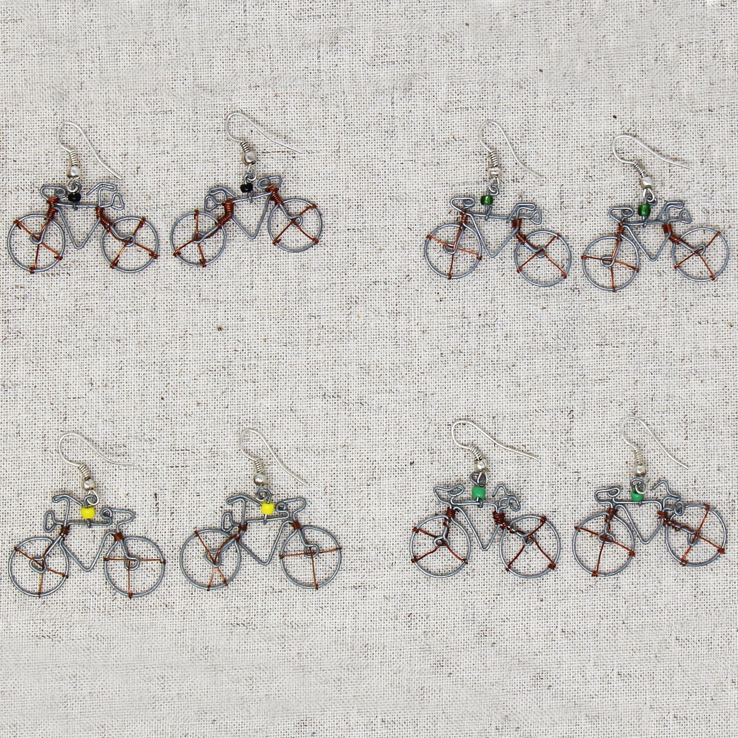 Wire Bicycle Earrings - Creative Alternatives    Home Decor Supply | Online Retail | ShoreShopper.com