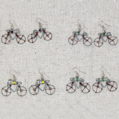 Wire Bicycle Earrings - Creative Alternatives    Home Decor Supply | Online Retail | ShoreShopper.com